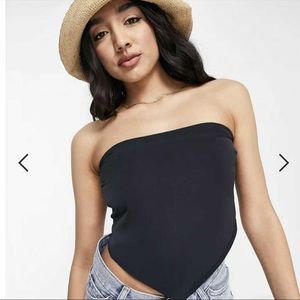 NEW Abercrombie & Fitch tie back cut out cami top in black -XS